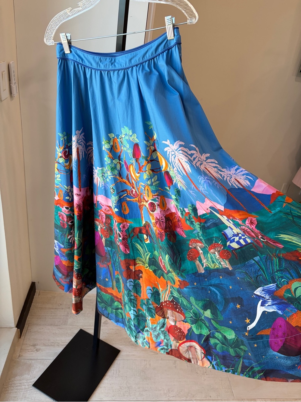 FARM Rio Dream Landscape Organic Cotton Maxi Skirt - Picture 4 of 10